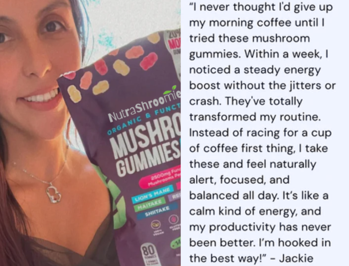 Nutrashroomiez: Mushroom Gummies with Ashwagandha
